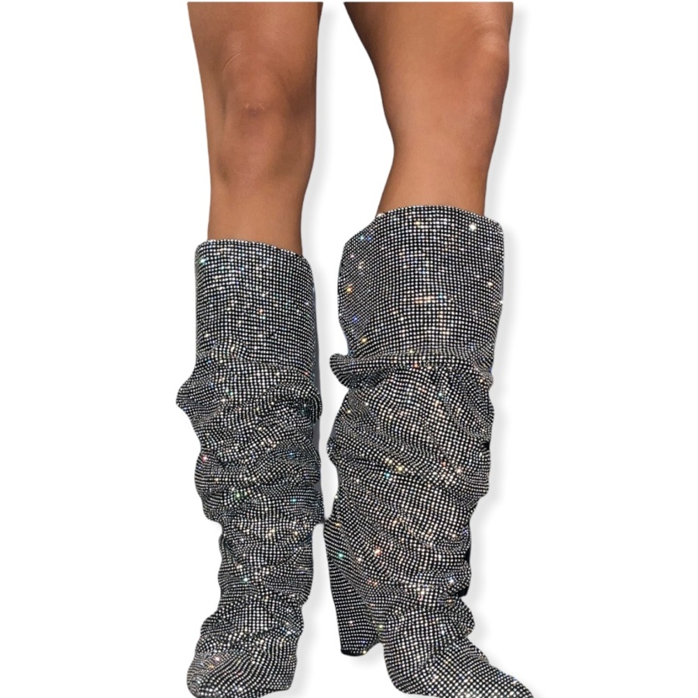 Rhinestone crystal covered cowboy boots